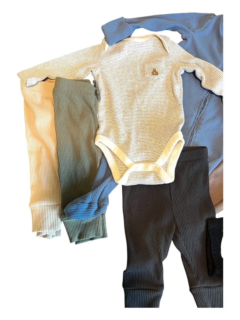 Baby Gap Baby Boy 3-6M Clothing Bundle | Ribbed Neutral Outfits EUC